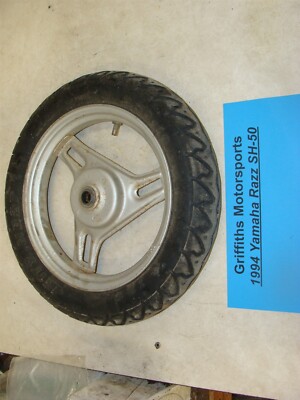 1994 Yamaha RAZZ RIVA 50cc SH50 scooter oem front wheel rim tire