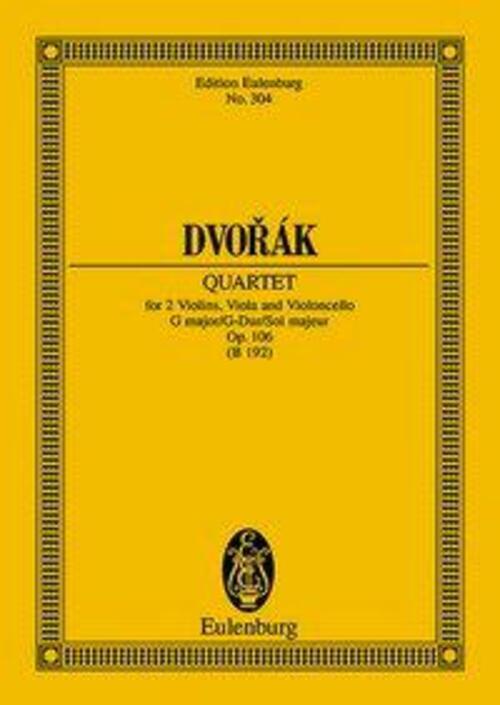 Streichquartett G-Dur | Antonín Dvorák | Deutsch | Buch | 56 S. | 1976 - Antonín Dvorák