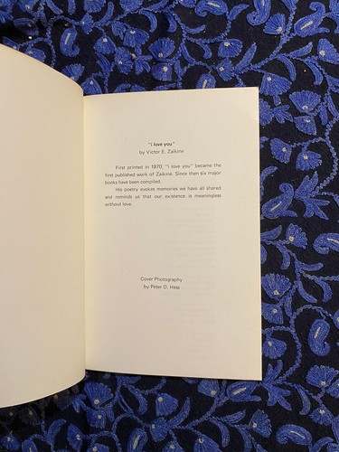 Victor E Zaikine I LOVE YOU - 1979 - Signed - Poetry - Imagen 5 de 6