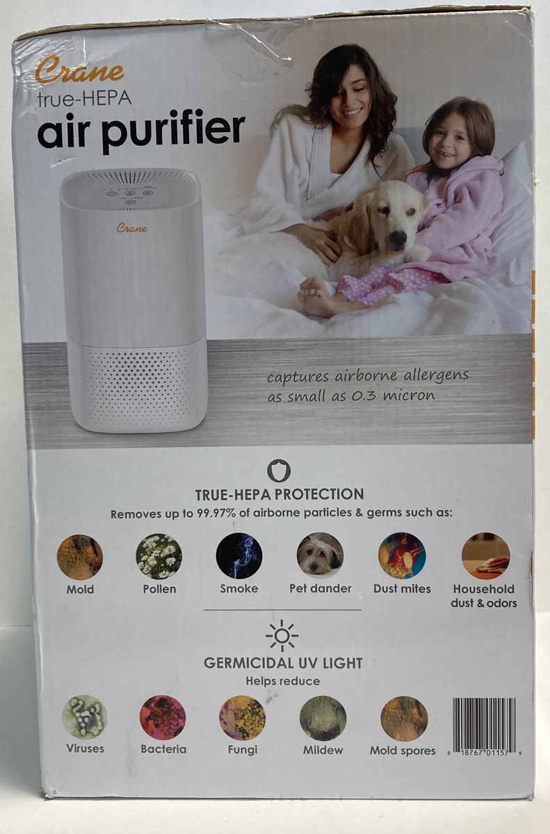 Crane true hepa 2024 tower air purifier