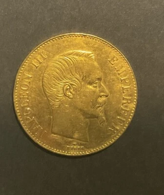 100 Francs Napoléon III 1855 A - Tête Nue - Or - Photo 1/2