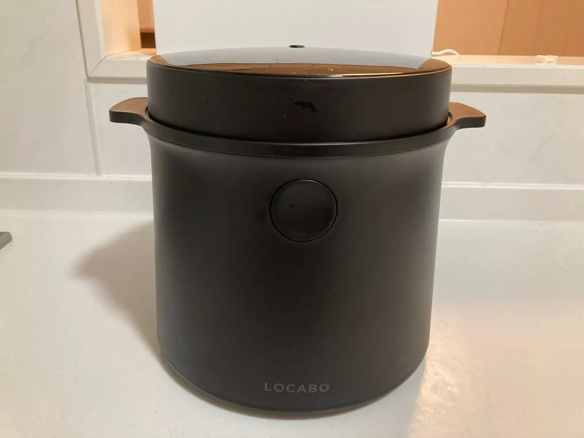 LOCABO Black 45% Carbohydrate & calorie reduction rice cooker JM