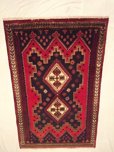 HANDMADE RUG 100% WOOL STUNNING - FREE DELIVERY - Picture 2 of 12