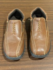 Boys Brown Deer Stags Loafers - Size 1.5 in Good Condition
