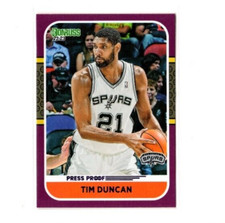 2022/23 Donruss RETRO Press Proof Purple Tim Duncan Parallel #16 S.A. Spurs