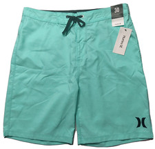 HURLEY Men Size 30 Aura Green One Only Cross Dye 8" Inseam Board Shorts NEW