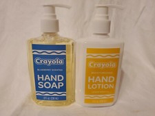 Crayola Blueberry Scented Hand Soap  Lemon Scented Hand Lotion 8 fl oz ea