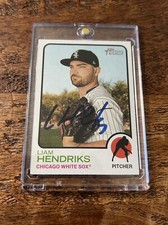 Liam Hendriks IP Signed Topps Heritage Card Psa Dna Autographed White Sox