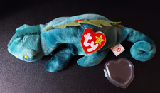 Ty Beanie Baby babies IGGY the IGUANA DOB 8-12-1997 FREE Shipping MINT
