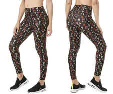 Zumba In Motion High Waisted Ankle Leggings - Multi ~ XS S L ~ New! Free Ship