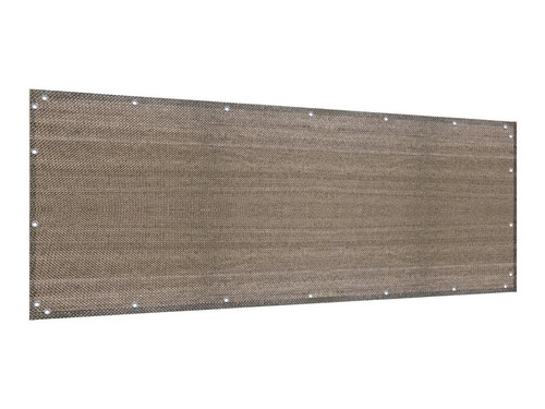 5' tall Balcony Fence Windscreen Privacy Screen Shade Cover Garden Pool Walnut - 第 2/12 張圖片