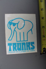 Trunks Elephant Board Short Neon 80's Blue Original V60B Vintage Surfing STICKER
