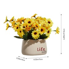 Bloom Artificial Faux Rose Flower Arrangement in Vase Floral Home Decorations UK