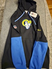 Los Angeles Rams 2024 Nike Sideline Club Pullover Hoodie Mens Large L NFL NWT