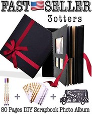 DIY Scrapbook Photo Album 80 Pages With Accessories Kit - Best Gift NEW FAST