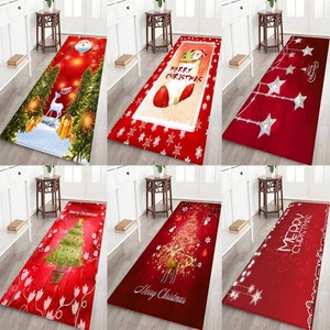 Santa Door Floor Mat Christmas Area Rug Holiday Kitchen Bedroom