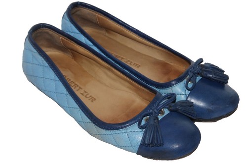 Robert Zur Slip-On Blue Womens 7.5 Rubber Soles Driving  display picture 1