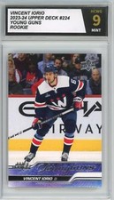 2023-24 Upper Deck #224 Vincent Iorio Young Guns YG Graded Mint HCWG 9