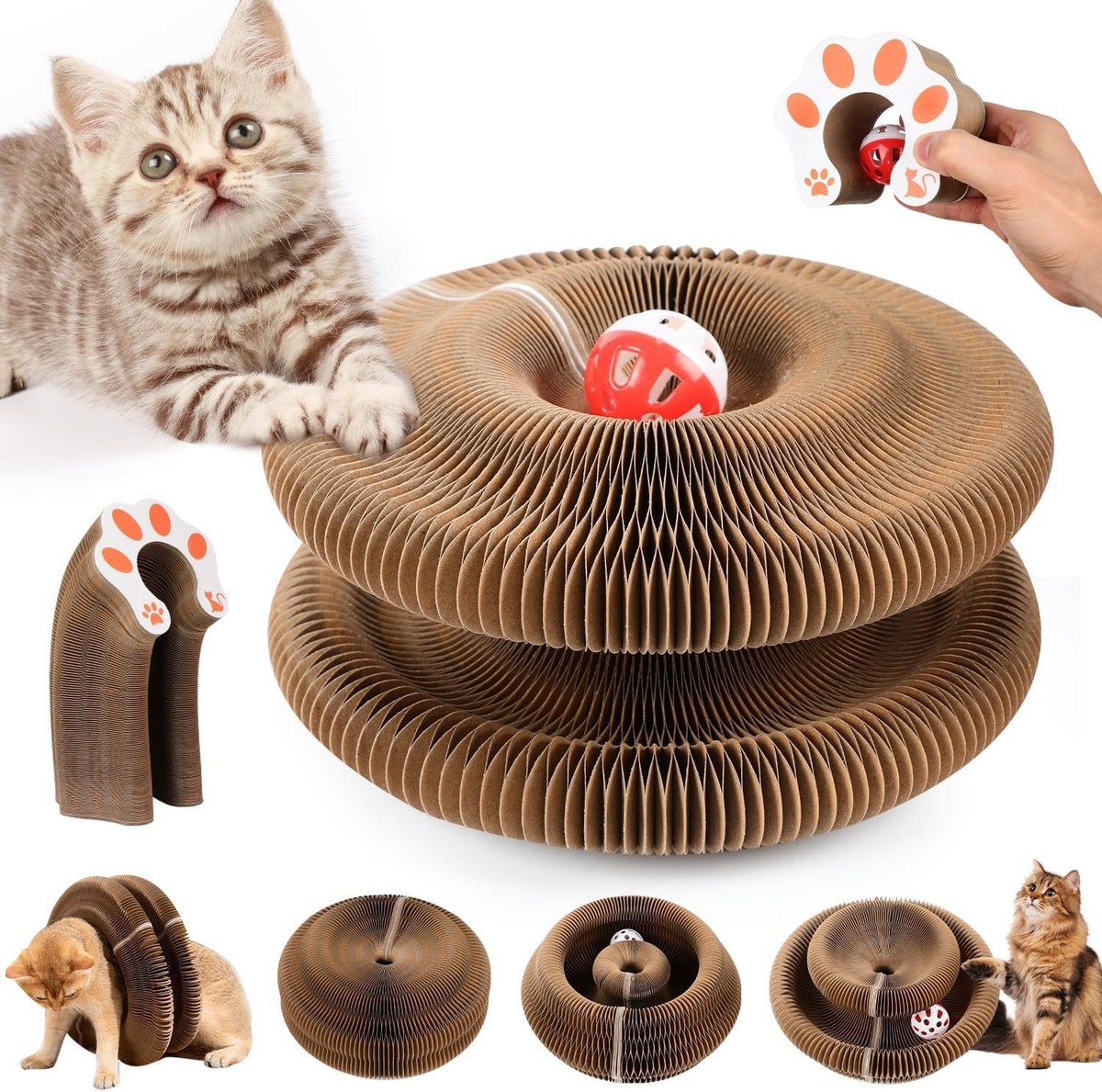 Cat Accordion Magic Organ Cat Scratching Board Kitty Kurlz Cat Toy