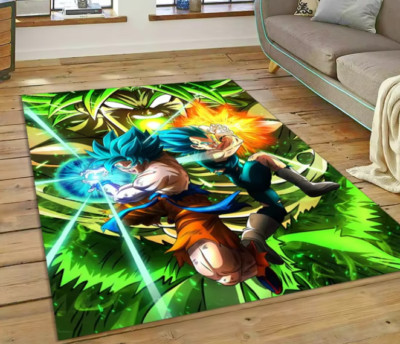 Dragon ball super goku broly vegeta Decoration rug for bedroom living room zero