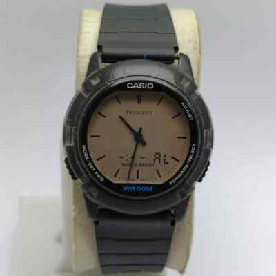 Casio Data Bank Twincept World Time 1349 Quartz ABX-20 Ana Digi