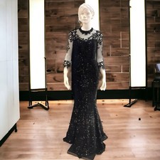 Womens Wedding Evening Glitter Bridesmaid Party Long Dresses Formal Prom Gown