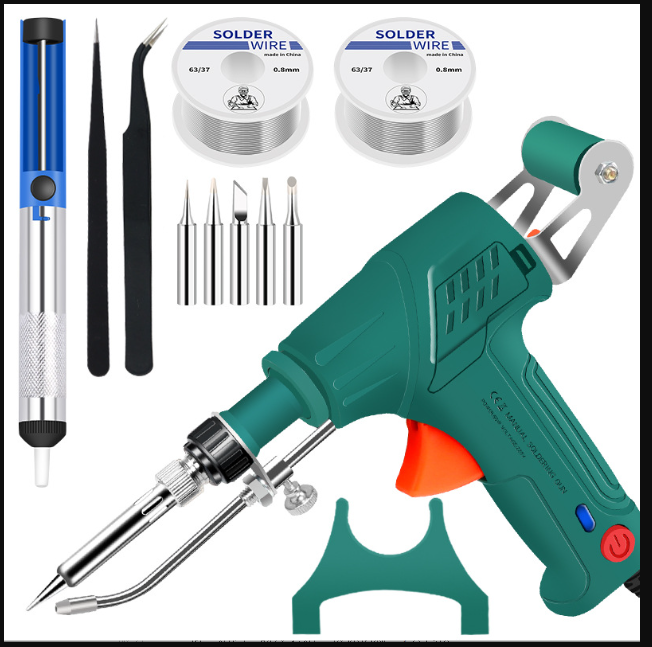 Saker Soldering Iron Kit 60W 110V Corded Electric Welding Gun With
