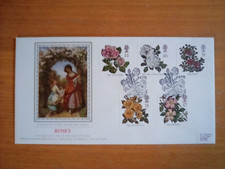 GB FDC BRADBURY PPS SILK 70 1991 ROSES ROSEBUSH SPECIAL P/M