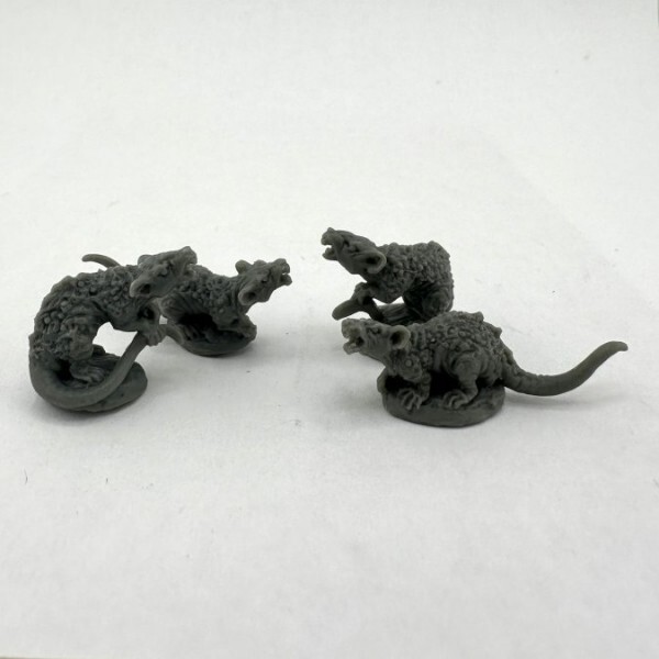 Reaper 20322 Giant Rats [2] (Bones Black) Dire Rodents Animals ...