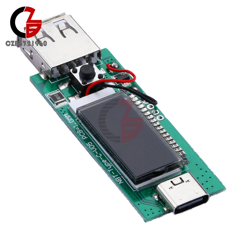 Type-C PD Fast Charging Protocol Decoy Trigger Module Aging Test Board with LCD
