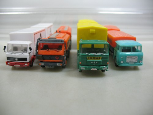AJ408-1# 4X Kibri Ecc (?) H0 Camion: Mercedes Klett/Patrizier-Bräu+MAN Klett Ecc - Foto 5 di 5