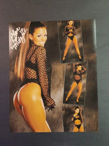 Midajah signed Foto Autogramm Wrestling 8x10 Melinda Midajah Flores