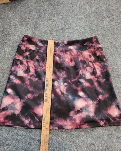 RAD RyanDrew Womens Skort Skirt Size S Pink Geometric Multicolor Pockets Stretch - Picture 6 of 6