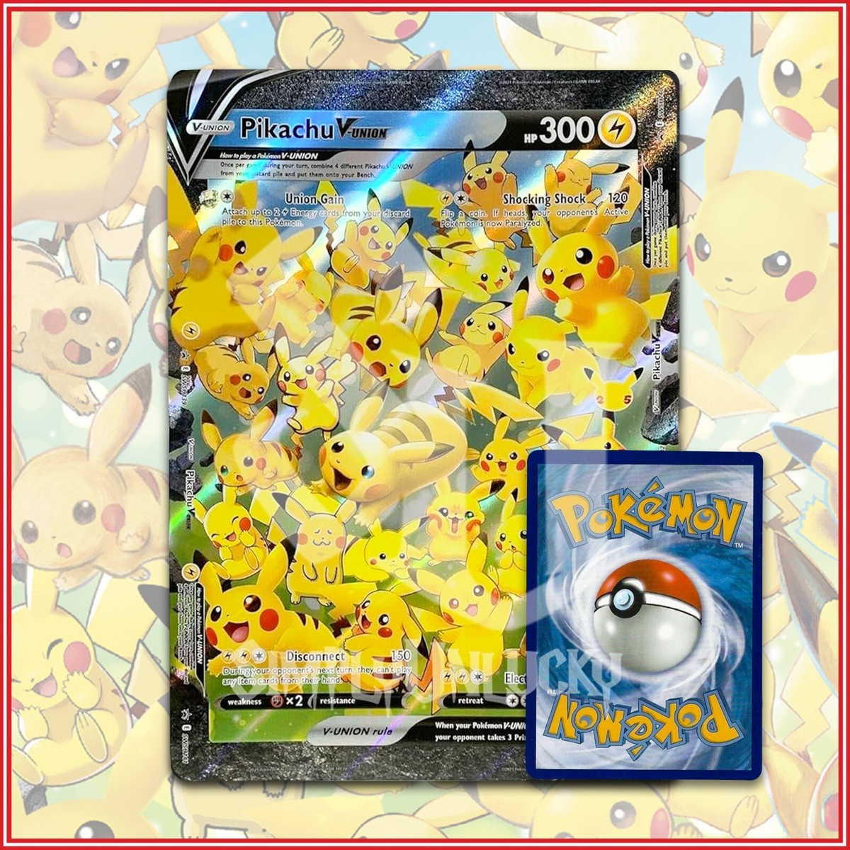 Pokemon TCG: Pikachu V-UNION Oversize Jumbo Card Promo | eBay
