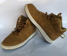NIKE COURT BOROUGH MID UNISEX 839977 701 Size 6.5 Y EUR 39 Basketball Wheat Tan