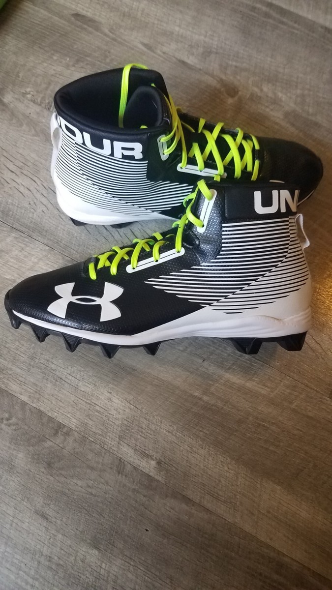 Under Armour 1289761-011 Mens Hammer Mid SIZE 9 USA BLACK WHITE | eBay