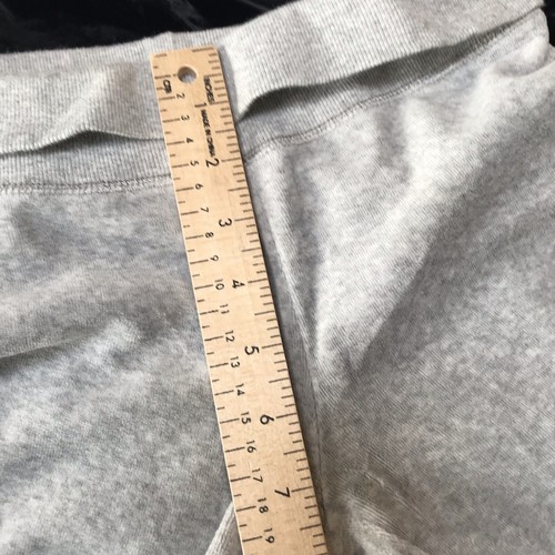 Gap Kids Yoga Pants Girls Medium Velour Gray Flare Sweatpants Gym Y2K Fold Over - Picture 6 of 11