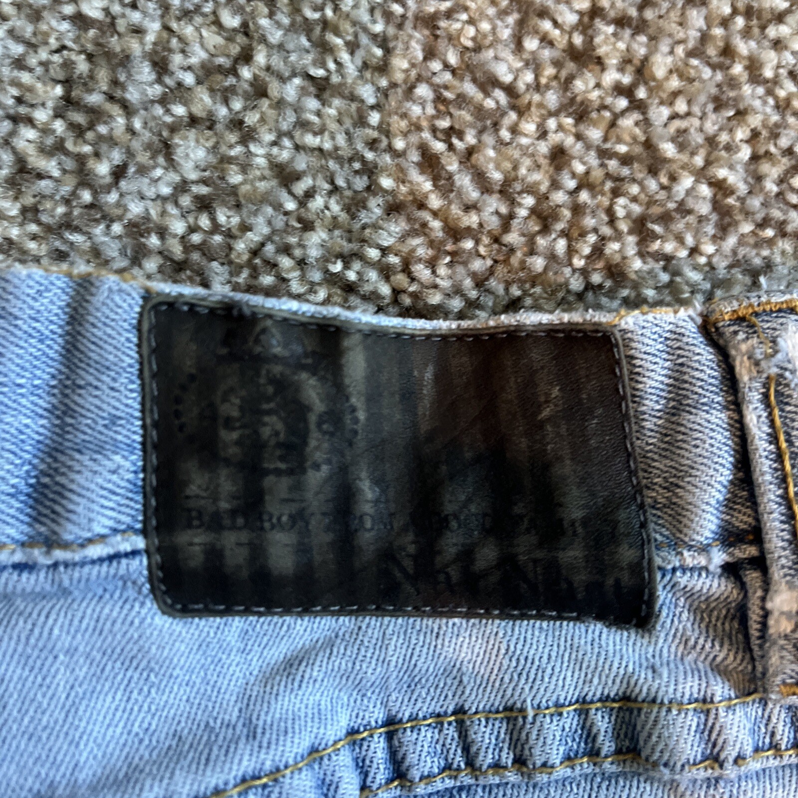 Nat Nast Men's Original Fit Stretch Denim Blue Jeans Size 36x34 Actual 34 X 28 - View 17