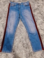 Next Jeans Women's Size UK 12/ US 8 Stretchy Mid Denim Blue Jeans Med Wash