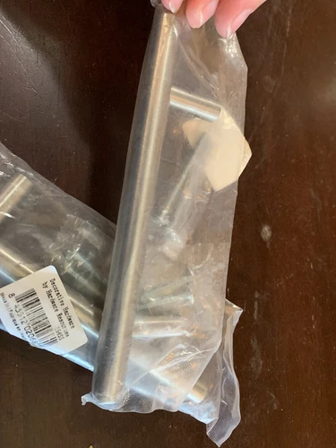 CABINET BAR PULLS 3-3/4" holes Stainless Steel Lot x2pk Hardware Resources 154SS - Picture 5 of 6