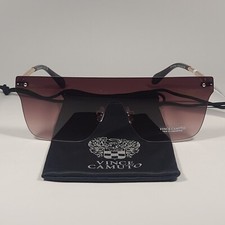 Vince Camuto VC1119 GLD Rimless Shield Sunglasses Gold Brown / Brown Gradient