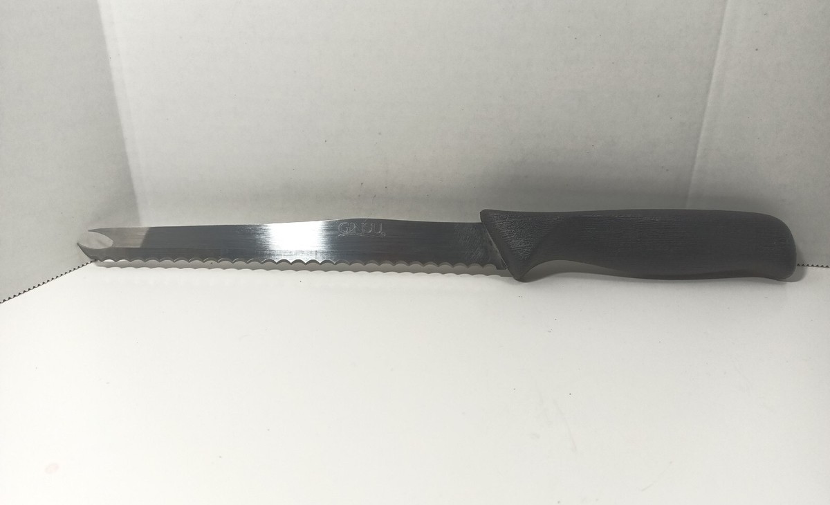 古美術 須恵器 日本 瓦器 愛媛県女子師範学校 昭和元年買入 Vintage Ginsu Non Serrated Carving Utility Knife Brown