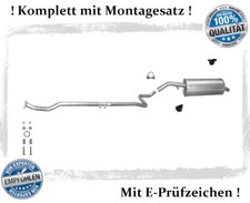 Auspuffanlage für Citroen C3 I 1.1 44KW Auspuff Endtopf Mittelrohr Montagesatz