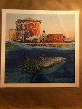 Scott Listfield Whale Pool Shark Art Print Signed AP #/6 Graffiti RARE Poster
