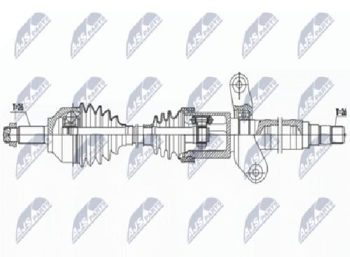 Original NTY Eje De Transmisión NPW-BM-190 Para MINI