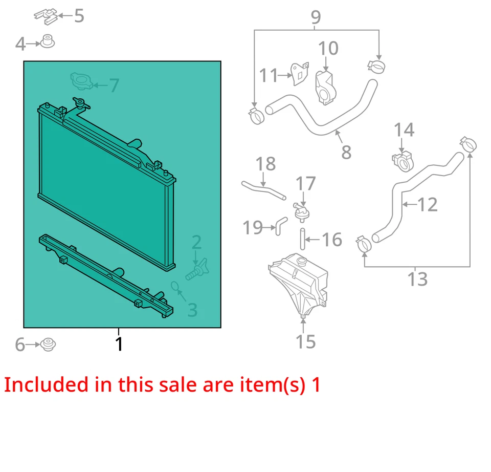 Radiator Fits 13-16 MAZDA CX-5 5218438 - Изображение 3 из 4