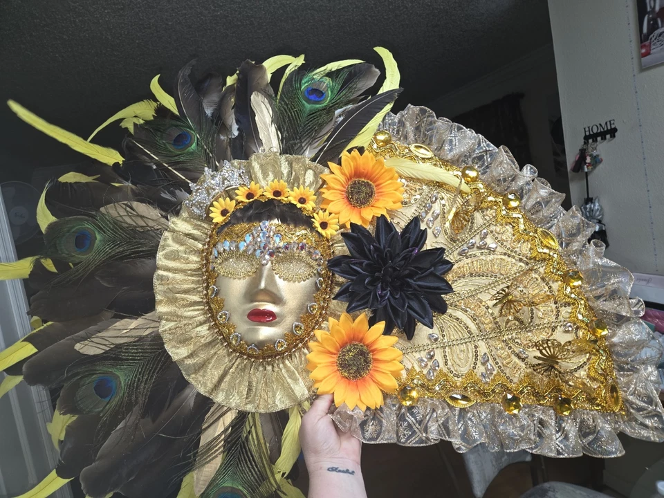 Mascara Y Abanico Pra Oshun Ibu kole - Image 2 of 3