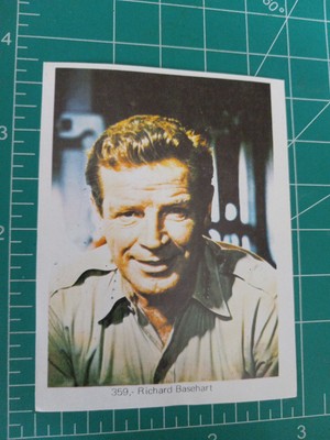 1973 ESTRELLAS DE TV SHOW CINE CARD VOYAGE TO BOTTOM OF THE SEA RICHARD BASEHART