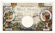 MA- 22512 / France - Frankreich 1000 Francs 29/06/1944 Commerce et Industrie SPL