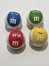 M&M's World Baseball Set Blue Red Green Yellow 2013 Mars Inc